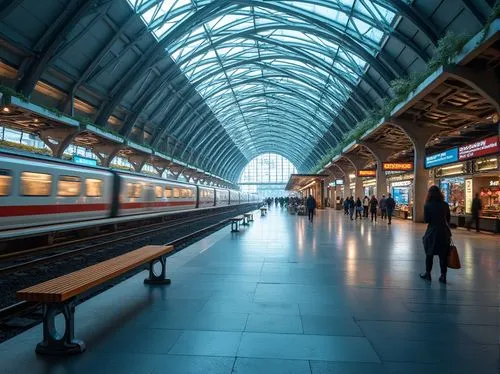 heuston,trainshed,hauptbahnhof,paddington,friedrichstrasse,eurostarzug,centraal,husum hbf,south station,pancras,oebb,marienplatz,eurostar,berlin central station,kastrup,railtours,french train station,train platform,train station,the train station,Photography,General,Realistic