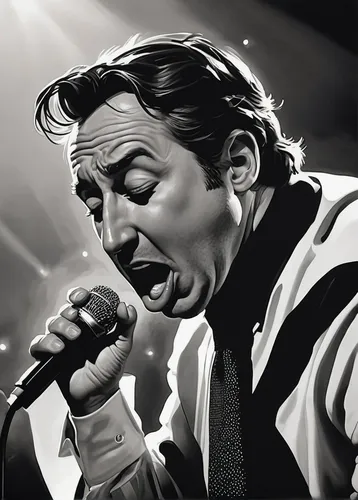 frank sinatra,jazz singer,blues harp,blues and jazz singer,elvis impersonator,vector illustration,billie holiday,vocal,digital painting,sarah vaughan,singer,singing,solo entertainer,vector art,elvis,mic,ella fitzgerald,marilyn,elvis presley,playback,Conceptual Art,Fantasy,Fantasy 20