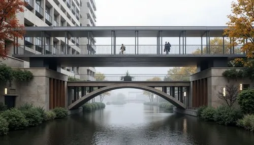 gotenhafen,waterweg,nieuwegein,waterplace,skybridge,finschhafen,hafencity,kirrarchitecture,zoetermeer,canalside,sloterdijk,gracht,floridsdorf,duesseldorf,schimanek,viola bridge,city moat,khlong,footbridge,architektur