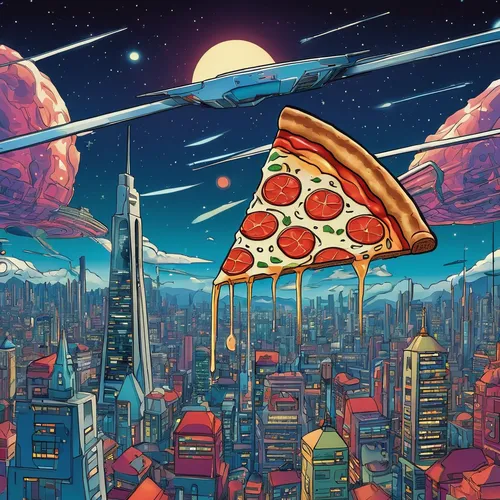 the pizza,pizza hawaii,pizza service,slices,pizza,order pizza,slice,pizzeria,pizza supplier,slice of pizza,pizzas,pizza box,pizza hut,pizza boxes,flying food,pizol,would a background,modern pop art,pizza stone,cool pop art,Illustration,Japanese style,Japanese Style 14