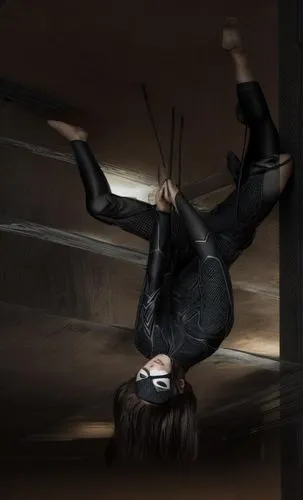 on the ceiling,intermodulation,cattelan,girl upside down,conceptual photography,bendy,Common,Common,Photography