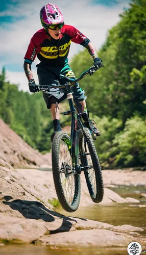 Aaron Chase in a River - Aaron Chase's 2012 Cannondale Dirt Jump Hardtail - Mountain Biking Pictures - Vital MTB,downhill mountain biking,dirt jumping,mountain bike racing,mountain biking,mountain bik