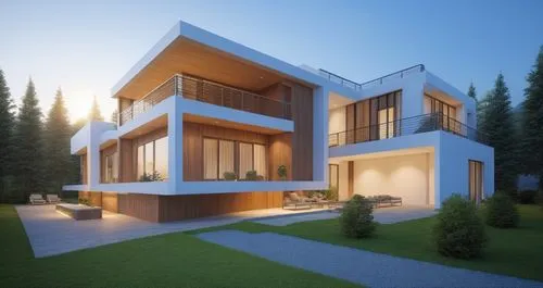 modern house,3d rendering,modern architecture,cubic house,homebuilding,render,Photography,General,Realistic