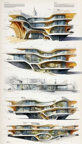 futuristic architecture,cross sections,archidaily,kirrarchitecture,facade panels,futuristic art museum,mid century modern,balconies,modern architecture,autostadt wolfsburg,architecture,glass facades,school design,facades,multi storey car park,architect plan,arhitecture,japanese architecture,cross-section,arq,Unique,Design,Infographics