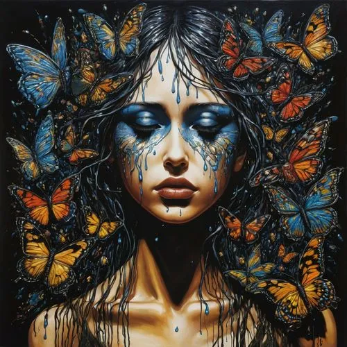 tears falling then turning into butterflies,butterfly effect,morpho,morpho butterfly,ulysses butterfly,blue morpho,butterflies,vanessa (butterfly),blue morpho butterfly,passion butterfly,moths and but