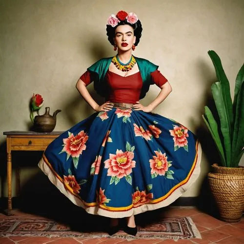 flamenca,flamenco,frida kahlo,mexican culture,mexicana,gitana,Art,Artistic Painting,Artistic Painting 31