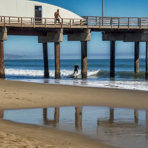 scripps pier,pismo beach,huntington beach,carlsbad,aptos,surfers,fishing pier,oceanside,shorebreak,old pier,east pier,santa monica pier,santa monica,wooden pier,the pier,half moon bay,huntington,walnut beach,standup paddleboarding,venice beach,Photography,General,Realistic