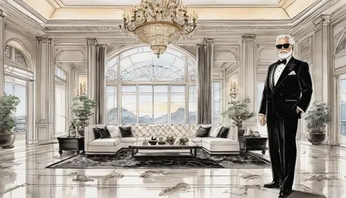 claridges,claridge,concierge,swankiest,opulence,aristocracy,opulent,opulently,baccarat,aristocratic,tycoon,bellman,swankier,palatial,attendant,fanciest,aristocrat,rosecliff,ballrooms,poshest,Illustration,Paper based,Paper Based 30