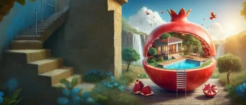 arrietty,scandia gnomes,gnomeo,dreamhouse,wishing well,cartoon video game background,gnomes,fairy village,3d fantasy,little world,greenhouse,aqua studio,world digital painting,fairy world,fairy door,fantasy city,studio ghibli,redwall,game illustration,rescue alley