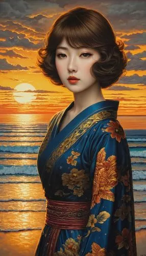 geiko,geisha girl,maiko,japanese woman,uemura,geisha,Illustration,Realistic Fantasy,Realistic Fantasy 08