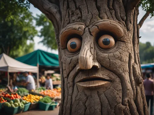 wooden man,tree face,wooden figure,wooden mannequin,creepy tree,wood art,wooden figures,tree man,wooden mask,chainsaw carving,knothole,groot,wood carving,wood elf,tree nut,anthropomorphic,woody plant,totem,ornamental wood,carved wood,Photography,General,Cinematic