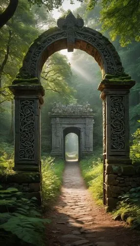 gateway,heaven gate,archway,archways,the mystical path,stone gate,Photography,General,Natural