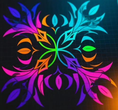 colorful artistic paper - cut design on dark background,floral rangoli,flowers png,diwali background,lotus png,diwali wallpaper,mandala flower,Unique,Design,Logo Design