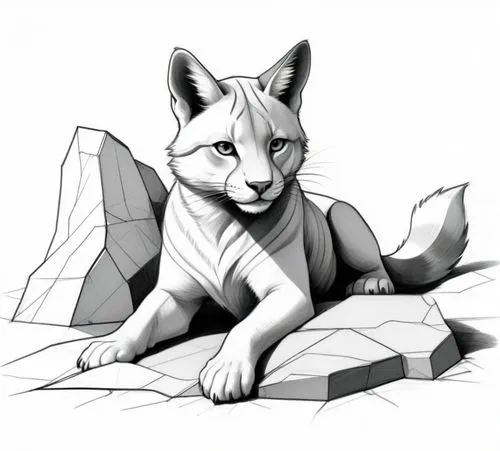 jayfeather,felidae,colotti,telegram icon,cat line art,graystripe