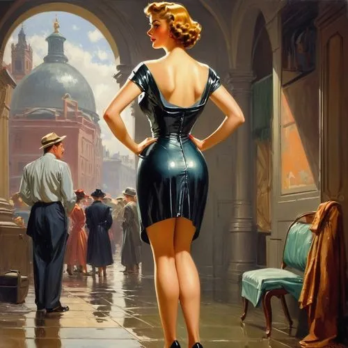 vettriano,guenter,hildebrandt,follieri,currin,girl in a long dress from the back,contessa,evening dress,delvaux,italian painter,a girl in a dress,whitmore,donsky,girl in a long dress,vintage art,dossi,guccione,signora,retro women,spectator,Illustration,Retro,Retro 09