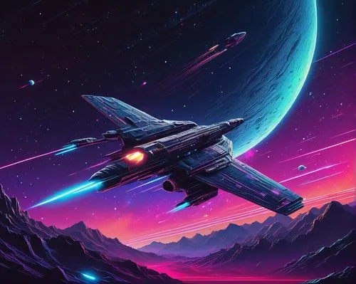 gradius,nightfighter,space art,space ships,starfighter,parsec,Conceptual Art,Sci-Fi,Sci-Fi 12