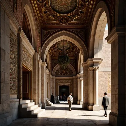 louvre,arcaded,louvre museum,cloistered,cloisters,enfilade,kunsthistorisches museum,cloister,conciergerie,certosa,arcades,porticos,escorial,florenz,uffizi,prague monastery,invalides,cochere,el escorial,vatican museum