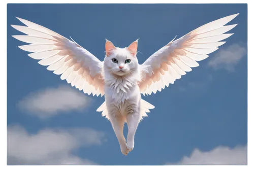 derivable,skyclan,taltos,windclan,angelman,angel wing,torbat,white cat,flying girl,cat vector,flying heart,gryphon,kitka,cat with eagle eyes,suara,angelfire,firecat,capricorn kitz,ninox,snowbell,Illustration,Realistic Fantasy,Realistic Fantasy 08