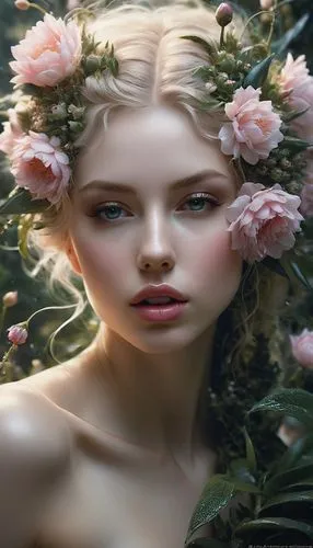 faery,wild roses,elven flower,faerie,dryads,dryad,Conceptual Art,Fantasy,Fantasy 11