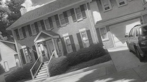 rosewood,apartment house,suburbs,suburb,house,row houses,townhouses,house number 1,suburban,left house,neighborhood,rose drive,neighbourhood,apartment complex,doll's house,the house,houses,devilwood,serial houses,creepy house,Art sketch,Art sketch,Ultra Realistic