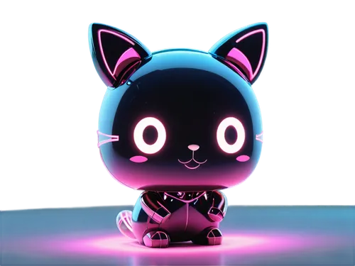 lumo,minimo,kidrobot,luma,neon light,3d render,moko,furby,kittenish,pet black,meego,suara,3d figure,blacklight,3d model,neon ghosts,glowworm,pixaba,purlky,ognyan,Illustration,Japanese style,Japanese Style 02