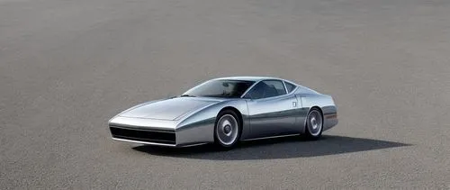 it is a silver metalic car from 1980 on a road with a blue sky,mg f-type magna,ferrari 612 scaglietti,tvr chimaera,electric sports car,tesla roadster,pontiac solstice,tvr tasmin,tvr sagaris,ferrari f4