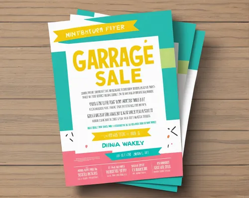 Craft a minimalistic flyer template for a neighborhood garage sale.,garage sale,art flyer,e-mail marketing,poster mockup,jumble sale,birthday invitation template,email marketing,moving sale,garbage co