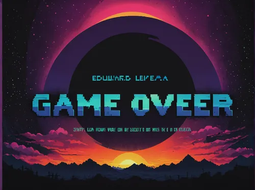 game over,mobile video game vector background,adventure game,android game,computer game,game illustration,action-adventure game,computer games,poster mockup,game art,game design,collected game assets,rosa ' amber cover,videogame,space invaders,game arc,throughout the game of love,shooter game,classic game,massively multiplayer online role-playing game,Illustration,Retro,Retro 22