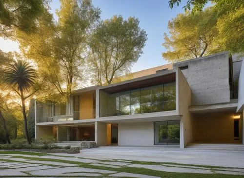 In a spacious masterful study, a minimalist house with a minimalist style exudes relaxation and beauty. The facade of the house is adorned with intricate concrete facades and plush carpet, with polish