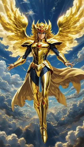 seiya,archangel,zauriel,sekaric,rahxephon,the archangel,goldar,goddess of justice,angelico,seraph,seraphim,cherubim,hawkgirl,gyrich,aguiluz,aguilera,alteon,atem,oro,uniphoenix,Illustration,Japanese style,Japanese Style 14