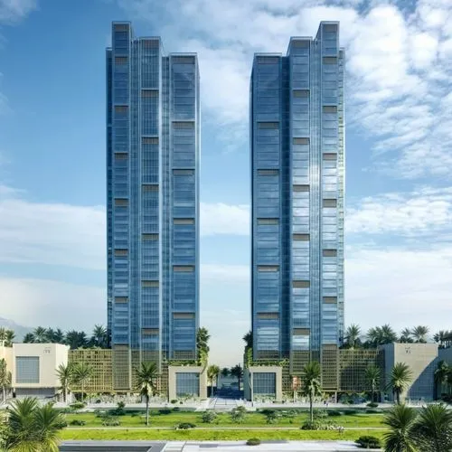 , few people,two very tall skyscrs in the middle of a city,zorlu,rotana,tikva,mgimo,international towers,beersheva,Photography,General,Realistic