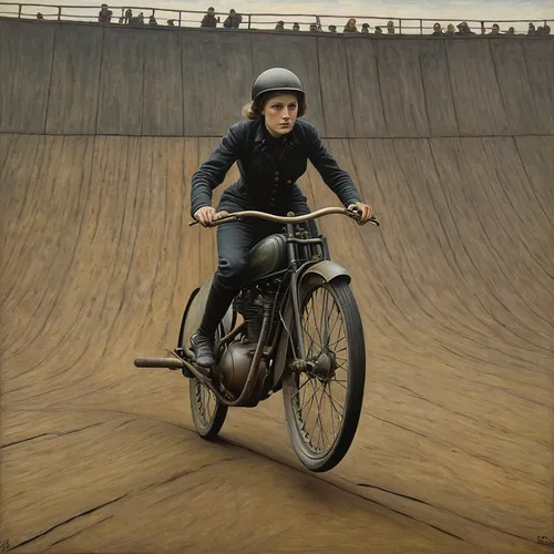 woman bicycle,board track racing,girl with a wheel,track racing,bmx racing,artistic cycling,flatland bmx,bicycle racing,track cycling,keirin,motorcycle speedway,half-pipe,bmx,cycle sport,bicycle helmet,bicycle motocross,racing bicycle,bike land,bicycling,freeriding,Conceptual Art,Daily,Daily 30