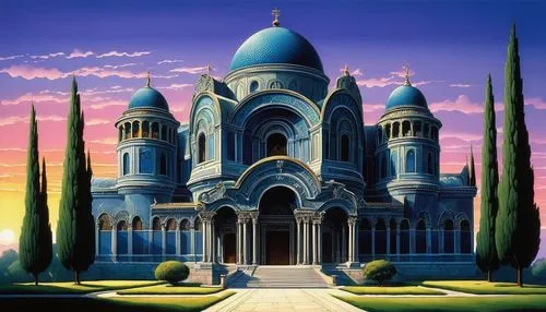 cathedral,church painting,cartoon video game background,basilica,gothic church,haunted cathedral,karakas,basilius,notredame,templedrom,ecclesiatical,mausolea,dethklok,the cathedral,basilides,duomo,cathedrals,venanzio,the basilica,scummvm,Illustration,Vector,Vector 09