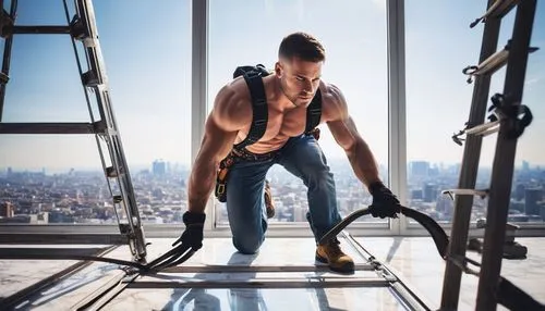 street workout,aljaz,chmerkovskiy,devitt,macdevitt,window cleaner,skydeck,window washer,acrophobia,sydal,climbing harness,ironworker,roofer,corbelling,rock climber,climb,uplifts,men climber,gigandet,stairmaster,Illustration,Paper based,Paper Based 28