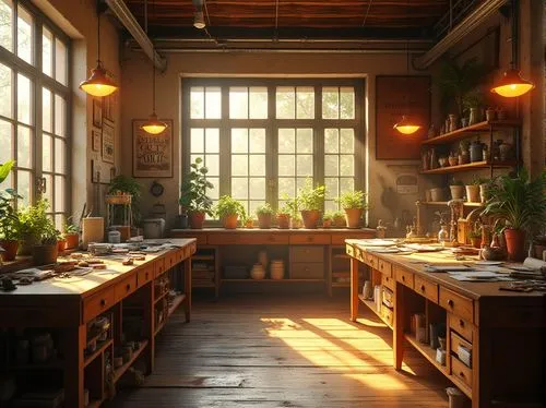 kitchen,apothecary,kitchen interior,the kitchen,kitchens,kitchen shop,victorian kitchen,vintage kitchen,wooden windows,big kitchen,tile kitchen,kitchen design,chefs kitchen,herbology,pantry,laboratory,rustic aesthetic,study room,bakery,houseplants,Photography,General,Realistic