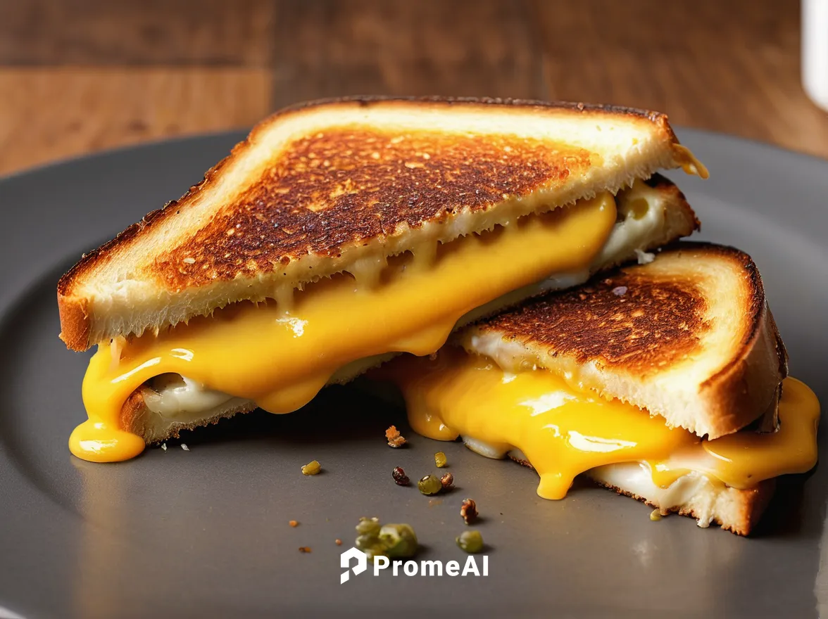 Compose a poem about the simple joy of biting into a gooey grilled cheese.,grilled cheese,american cheese,cheese slices,breakfast sandwich,oven-baked cheese,patty melt,breakfast sandwiches,cheese slic