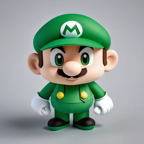 luigi,3d model,super mario,mario,3d render,3d rendered,3d figure,toad,true toad,greed,super mario brothers,plumber,patrol,game character,game figure,aaa,3d modeling,matsuno,shamrock balloon,cute cartoon character,Unique,Paper Cuts,Paper Cuts 03