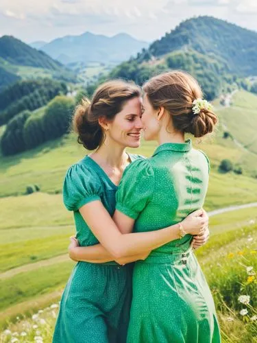 In an idyllic village in the Allgäu, the two former schoolmates Sabine and Birgit finally found time for each other again. A whole month in summer belonged just to them, a time of rediscovery and unex