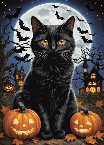 halloween cat,halloween black cat,halloween poster,halloween illustration,halloween background,halloween wallpaper,halloween vector character,helloween,cat vector,happy halloween,hallloween,haloween,halloween,halloween and horror,holloween,halloween scene,halloweenkuerbis,hallowe'en,black cat,jack o'lantern,Conceptual Art,Daily,Daily 05