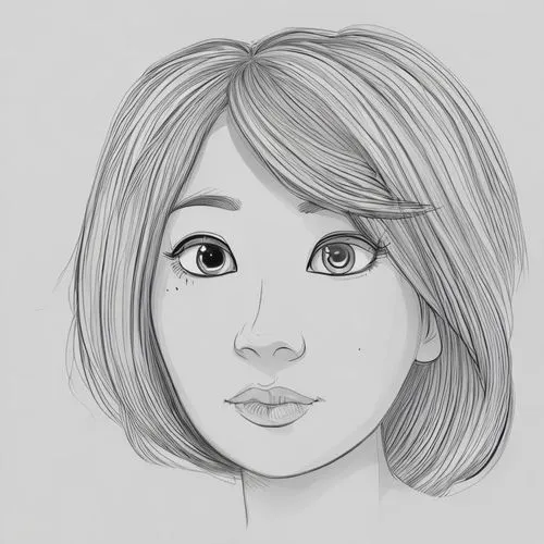 girl drawing,girl portrait,illustrator,eyes line art,japanese woman,face portrait,potrait,anime cartoon,drawing mannequin,cartoon character,pencil icon,woman's face,woman face,digital drawing,drawing,