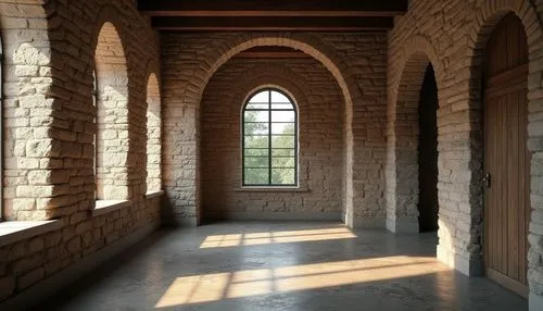 vaulted cellar,castle windows,inside courtyard,cloister,vaulted ceiling,hall of the fallen,cellar,arches,cloisters,undercroft,big window,loggia,arcaded,romanesque,corridor,the window,row of windows,hallway space,entrance hall,kcd,Photography,General,Realistic