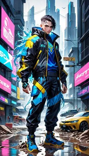 cyberpunk,construction worker,electro,engineer,rain suit,sci fiction illustration,blue-collar worker,scuba,futuristic,high-visibility clothing,janitor,mechanic,repairman,cyber,aquanaut,kryptarum-the bumble bee,dystopia,cable innovator,mini e,dry suit,Anime,Anime,General