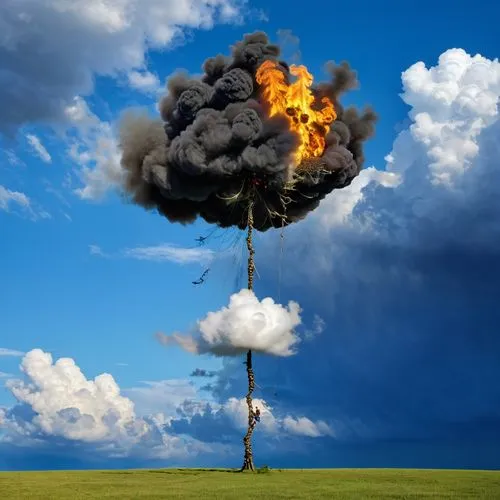 mushroom cloud,cloud computing,cleanup,oil drop,kokko,exploitable,cloud image,greenhouse gas emissions,eruption,erupting,petroecuador,fire kite,methane concentration,ash cloud,fiamme,detonated,oil industry,smoke plume,environmental destruction,cumulus nimbus,Conceptual Art,Daily,Daily 18