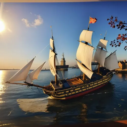 three masted sailing ship,sea sailing ship,sailing ships,galleon ship,caravel,full-rigged ship,mayflower,sailing ship,sail ship,friendship sloop,east indiaman,ship replica,three masted,sailing vessel,3d rendering,baltimore clipper,windjammer,3d render,pirate ship,digital compositing,Photography,General,Realistic