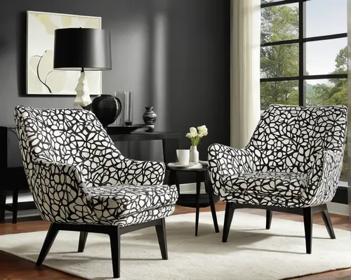 wing chair,floral chair,black and white pattern,seating furniture,danish furniture,upholstery,sofa set,chaise lounge,chairs,patio furniture,slipcover,furniture,armchair,chair png,zebra pattern,loveseat,damask background,antler velvet,soft furniture,seamless pattern repeat,Illustration,Vector,Vector 09