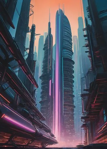 futuristic landscape,cybercity,cybertown,cyberpunk,metropolis,cityscape,futuristic,cyberia,synth,cyberport,cyberworld,dystopian,dystopias,scifi,cyberscene,futurist,futuregen,dystopia,areopolis,coruscant,Illustration,Japanese style,Japanese Style 15