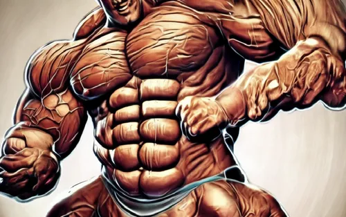 An incredible muscle man flexing but can help to improve him not shrinking?,baki,narasimha,pec,muscle man,liefeld,muscular system