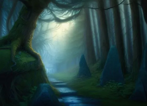 bosque siniestro de noche, fantasia, plastas con espinas, setas, ramas con espinas, pichos, picos, zarzas, zarzas con espinas, enrredaderas con espinas
,forest path,foggy forest,elven forest,forest ro