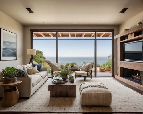 oceanfront,modern living room,contemporary decor,esalen,penthouses,livingroom,oceanview,interior modern design,living room,luxury home interior,beach house,dunes house,family room,ocean view,sunroom,modern decor,amanresorts,window with sea view,minotti,home interior,Illustration,Black and White,Black and White 23