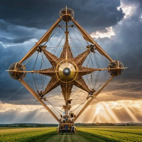 dutch windmill,radiotelescope,atomium,wind power generator,armillary sphere,wind mill,windmill,jodrell,spinning wheel,suvero,wind generator,high wheel,wind turbine,radiotelescopes,roue,kinetic art,spaceframe,octahedron,mothership,radio telescope,Photography,General,Realistic